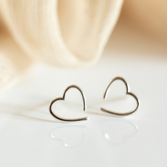 Jewelry - Open Heart Earrings (S925)